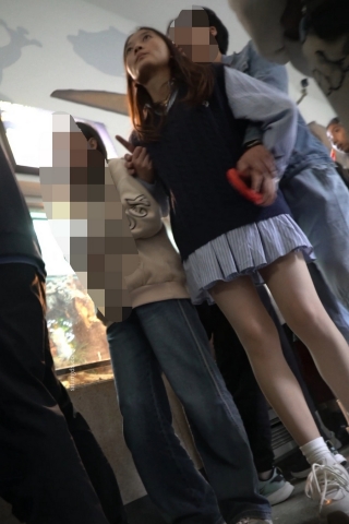 kc1555（空城原创）连衣裙小姐姐逛公园，薄丝微透白N包裹肉臀